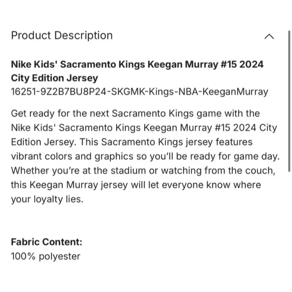 Sacramento Kings Keegan Murray Size Large 14/16 Basekball Tank #13 NWT Knit Hat